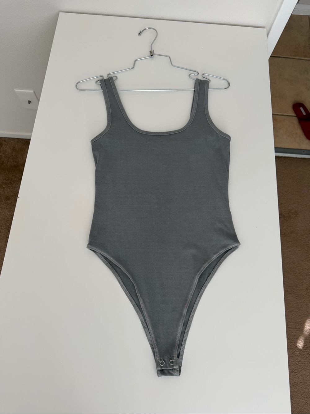 Forever 21 Womens Gray Tank One-Piece Bodysuit